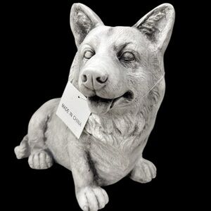 CORGI Dog Statue Garden Decor Indoor Outdoor Landscape Figurine 15”X 11.5”x8”